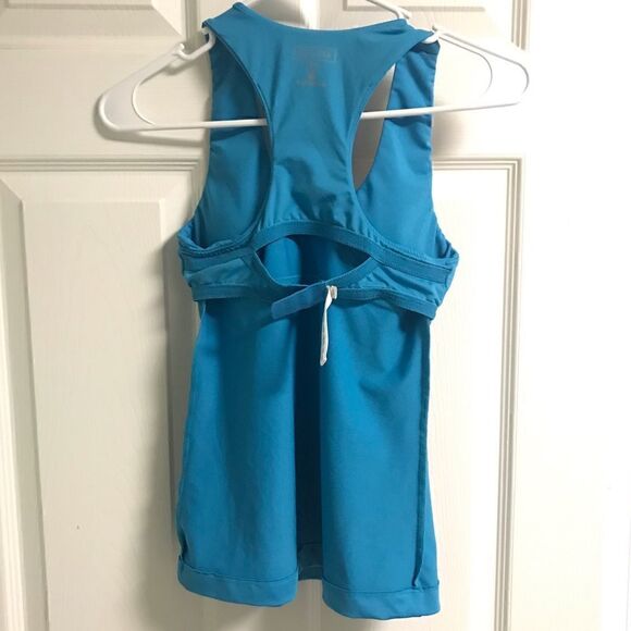 Athleta blue racer a k tank size 34A built in bra - Picture 5 of 6